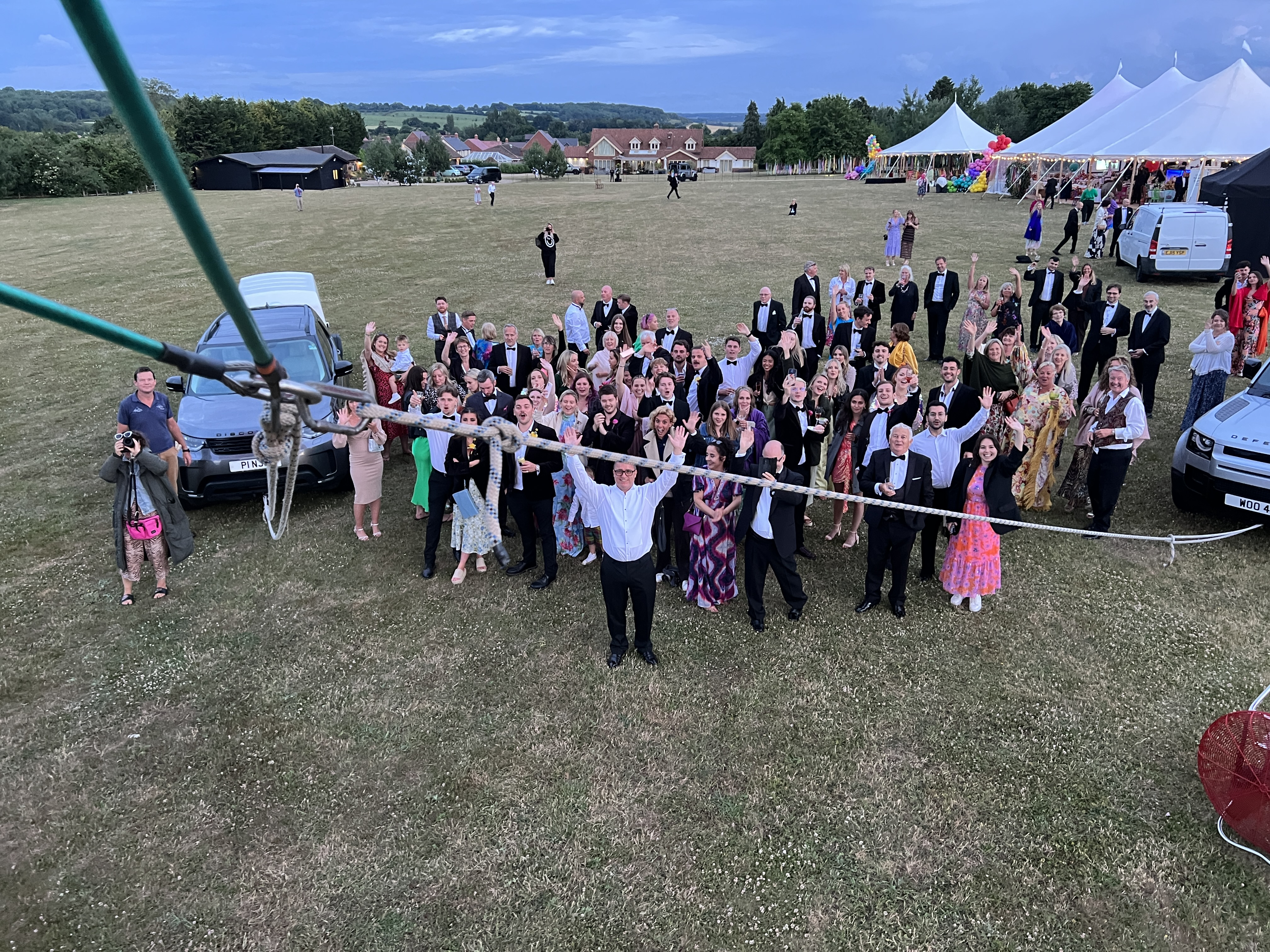 Balloon tethered a Weddoings & Parties